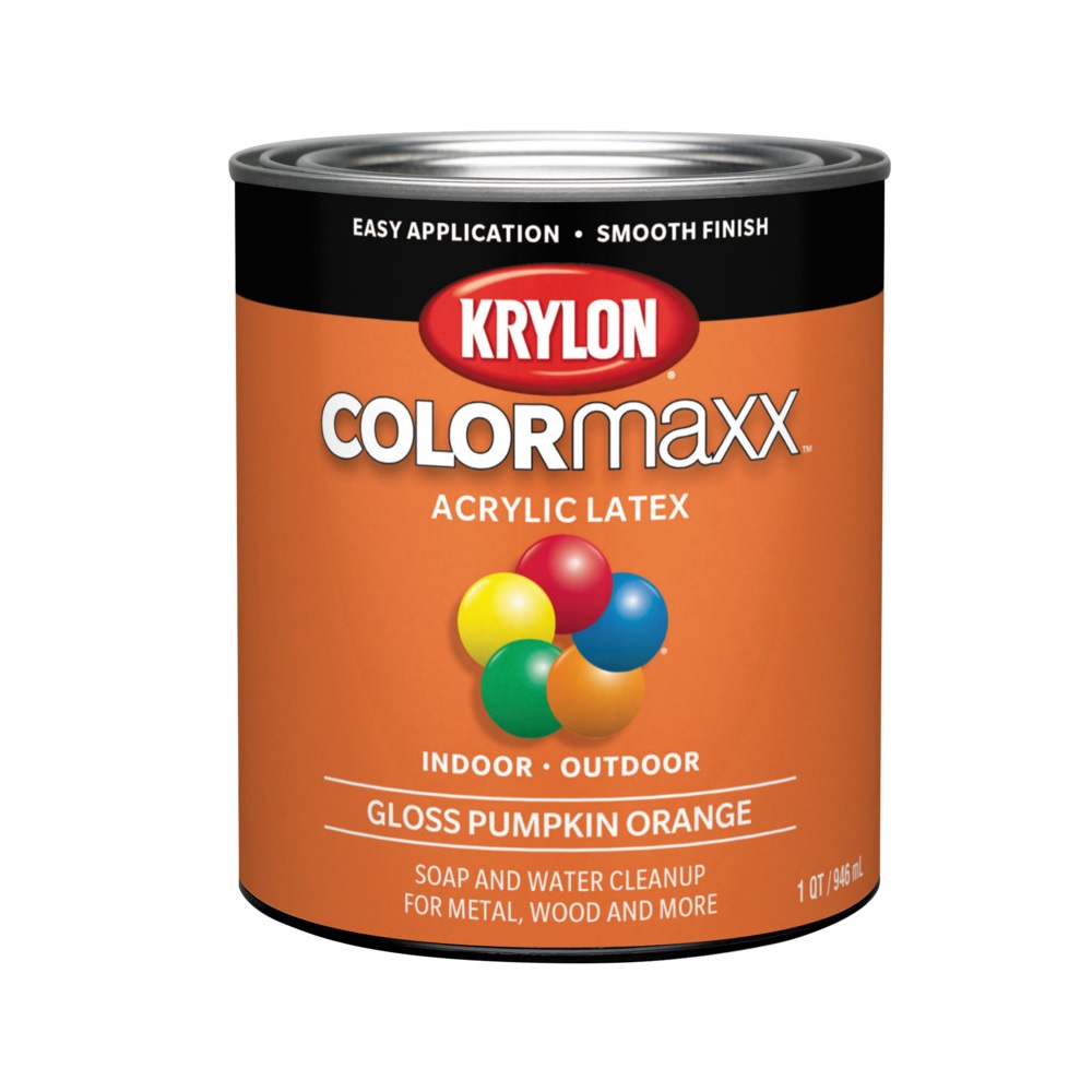 Krylon K05643007 COLORmaxx Interior/Exterior Paint, 32 Oz